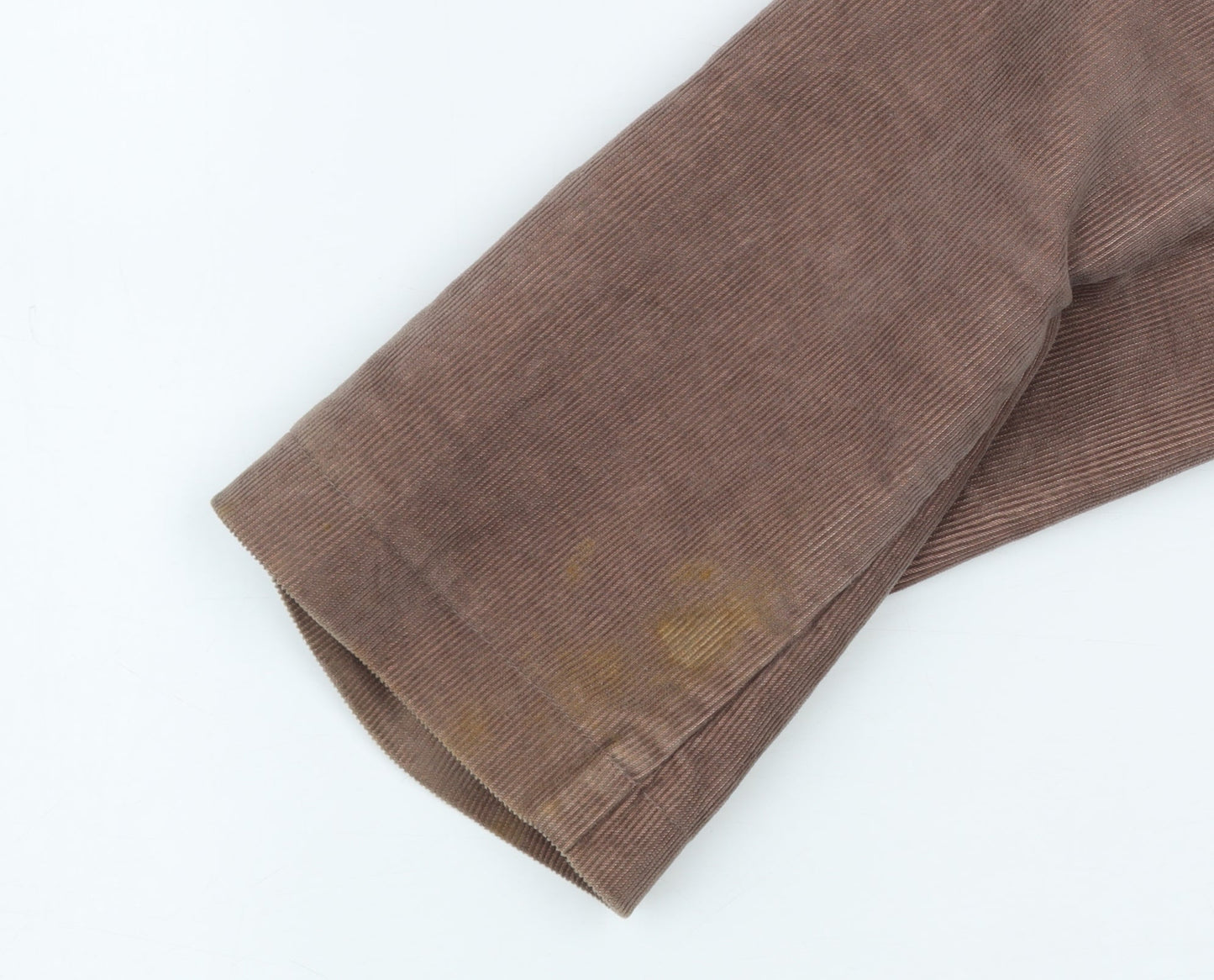 Ann Harvey Women Brown Corduroy Button Jacket Size 20