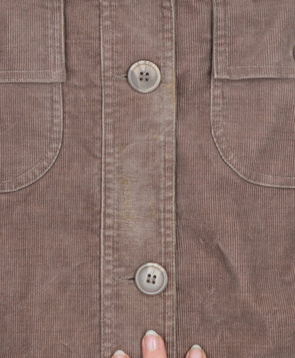 Ann Harvey Women Brown Corduroy Button Jacket Size 20