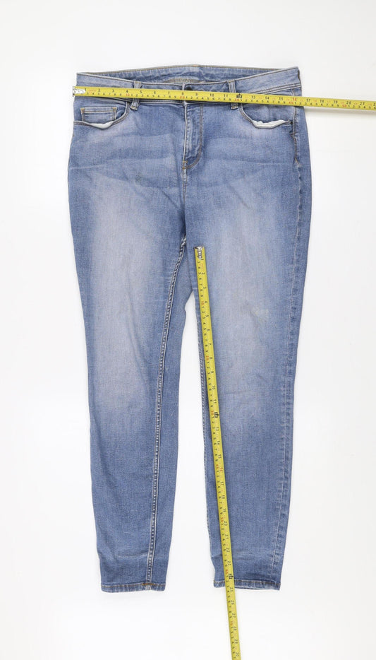 Tu Women's Blue 14S Slim Fit Mid Rise Skinny Jeans