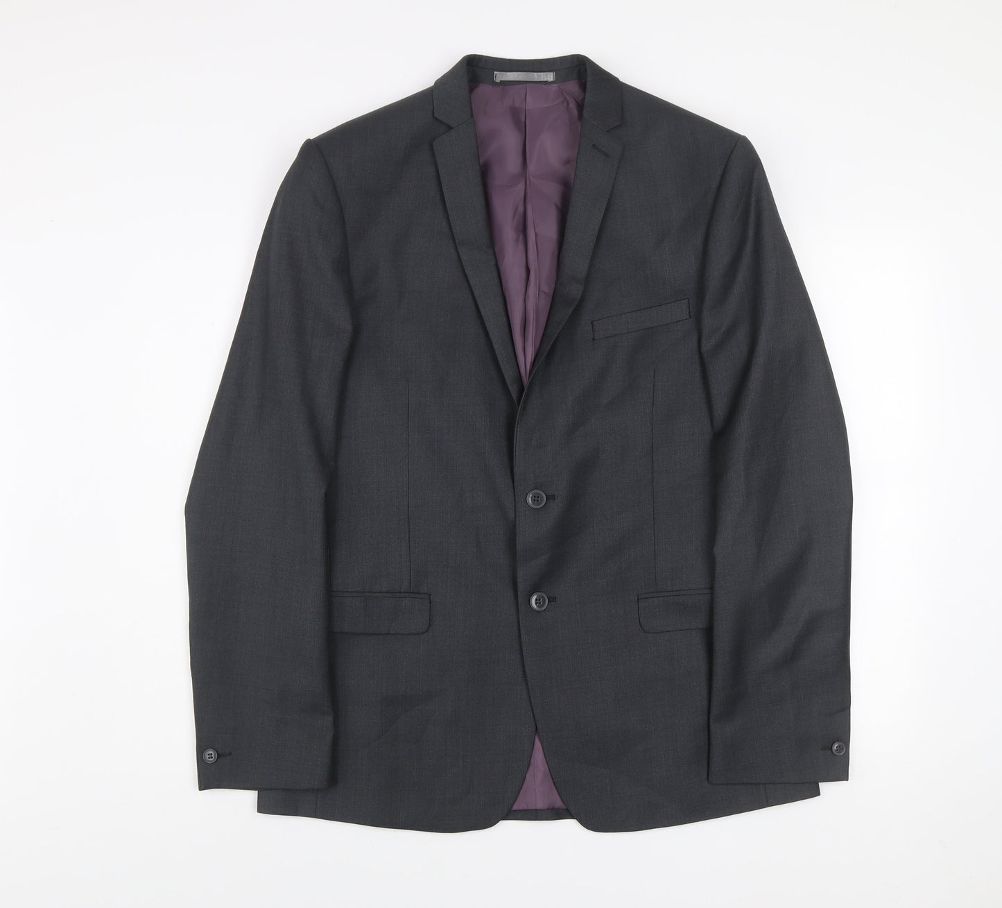 Mens UK Size L Red Herring Regular Grey Suit Jacket