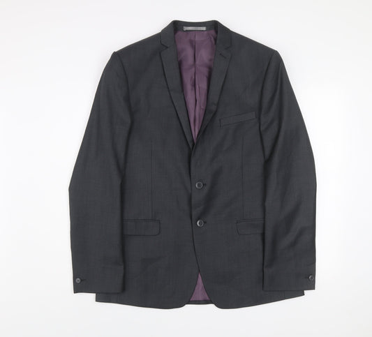 Mens UK Size L Red Herring Regular Grey Suit Jacket
