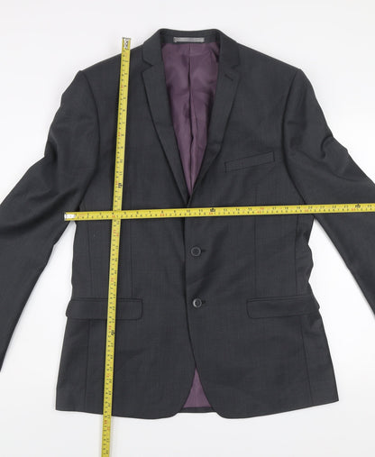 Mens UK Size L Red Herring Regular Grey Suit Jacket