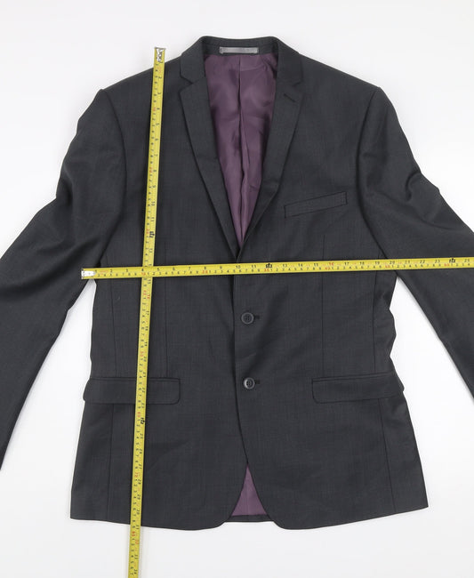 Mens UK Size L Red Herring Regular Grey Suit Jacket