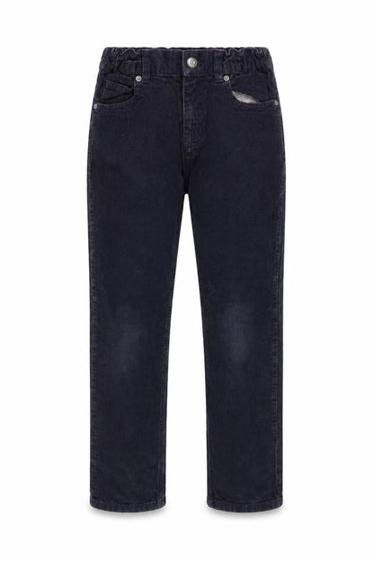 Boys UK Size 10 Years Petit Bateau Regular Fit Chino Black Trousers