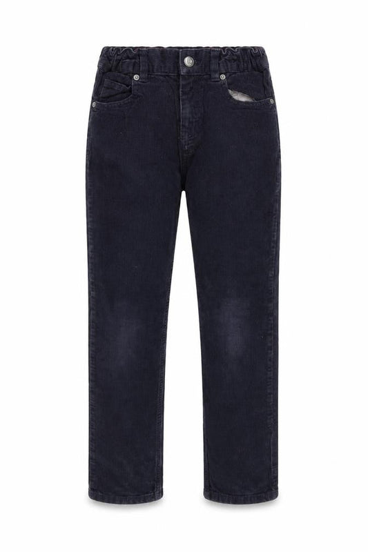 Boys UK Size 10 Years Petit Bateau Regular Fit Chino Black Trousers