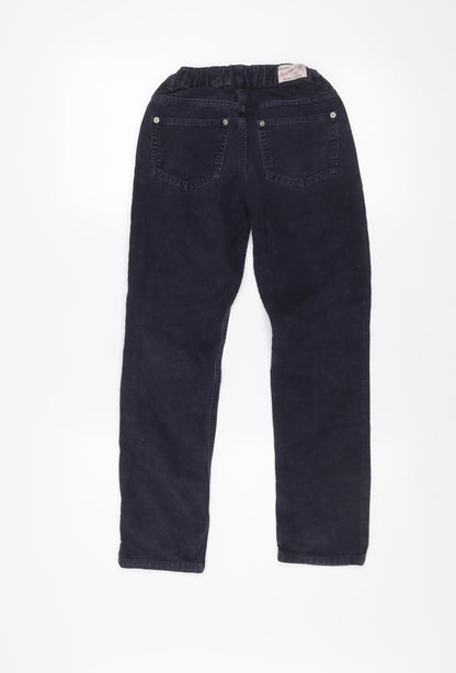 Boys UK Size 10 Years Petit Bateau Regular Fit Chino Black Trousers
