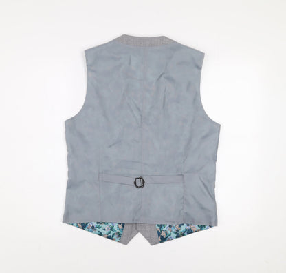 Mens UK Size M Taylor & Wright Regular Grey Suit Waistcoat