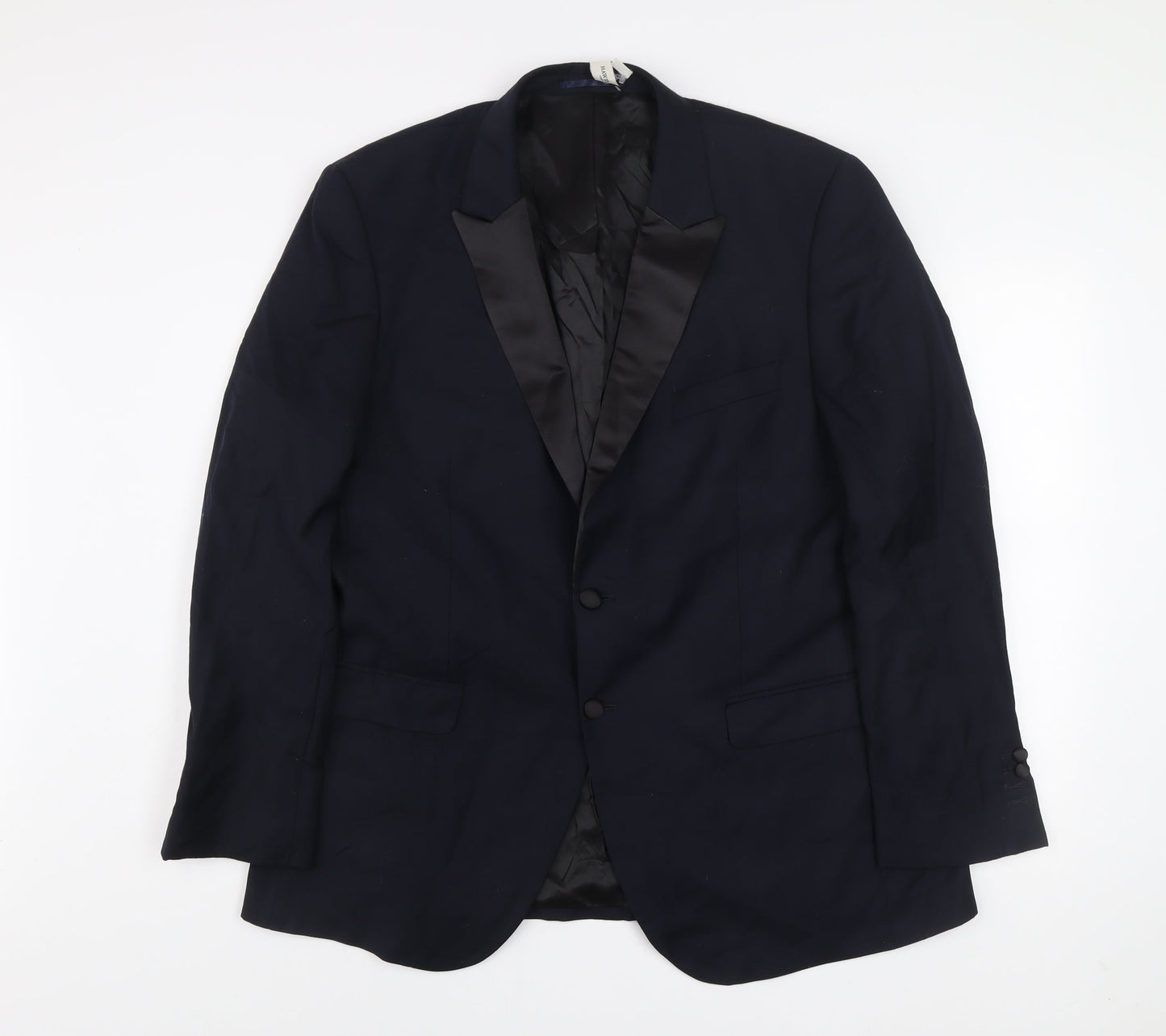 Mens UK Size 46R Hawes & Curtis Regular Blue Suit Jacket