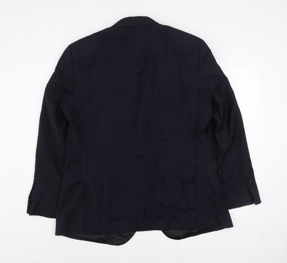 Mens UK Size 46R Hawes & Curtis Regular Blue Suit Jacket