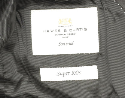Mens UK Size 46R Hawes & Curtis Regular Blue Suit Jacket