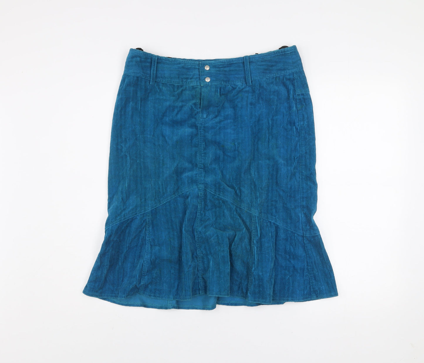Womens UK Size L Watcher Flare Corduroy Skirt