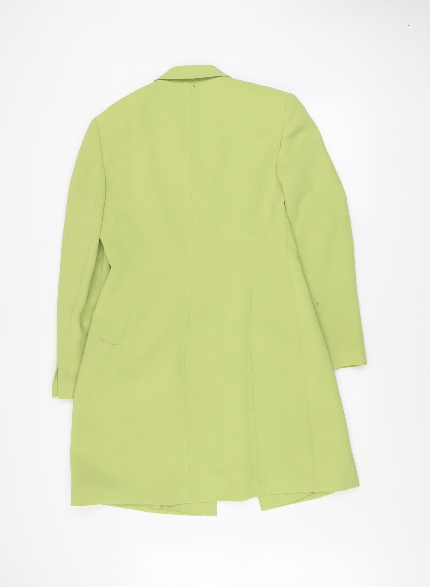 Womens UK Size 12 Planet Green Overcoat