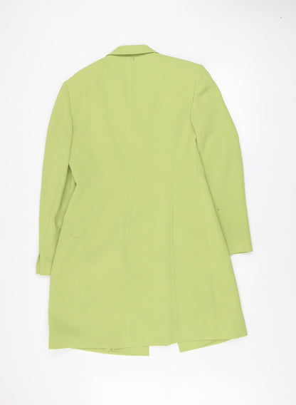 Womens UK Size 12 Planet Green Overcoat