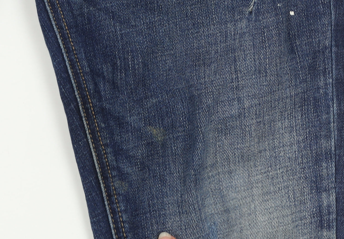 Alessandro Zavetti Men's Blue Distressed Slim Denim Jeans Size 28