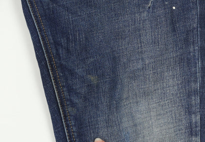 Alessandro Zavetti Men's Blue Distressed Slim Denim Jeans Size 28