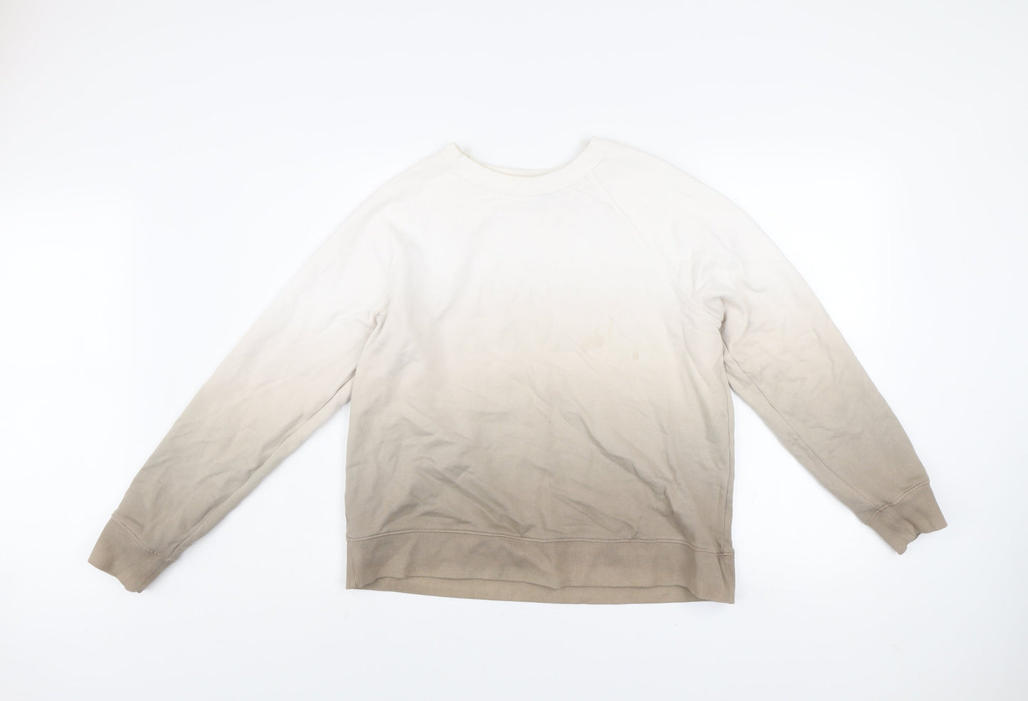 Womens UK Size S Marks and Spencer Beige Pullover Sweatshirt