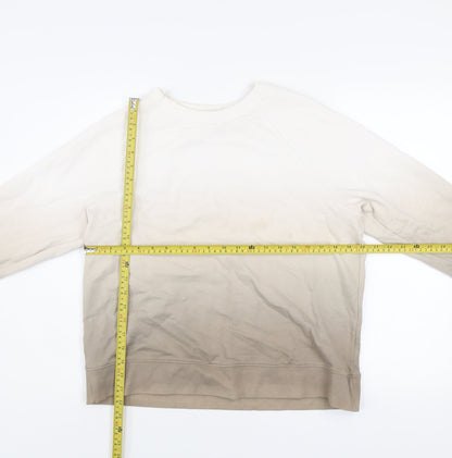 Womens UK Size S Marks and Spencer Beige Pullover Sweatshirt