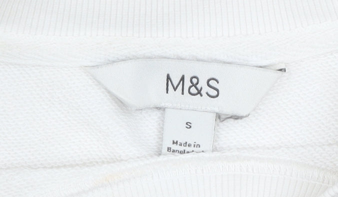 Womens UK Size S Marks and Spencer Beige Pullover Sweatshirt