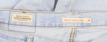 Levi's Premium Men's Light Blue Size 29 Ribcage Straight Ankle Jeans