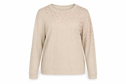 Womens UK Size L Oasis Beige Pullover Sweatshirt