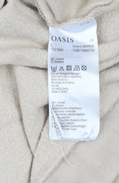Womens UK Size L Oasis Beige Pullover Sweatshirt