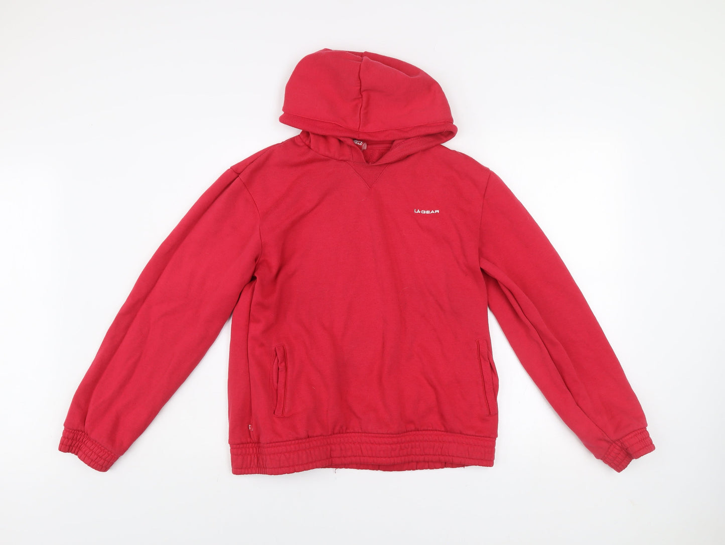 Womens UK Size 16 LA Gear Red Pullover Hoodie