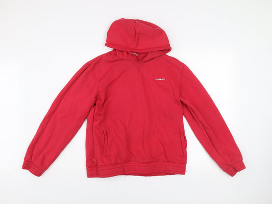 Womens UK Size 16 LA Gear Red Pullover Hoodie
