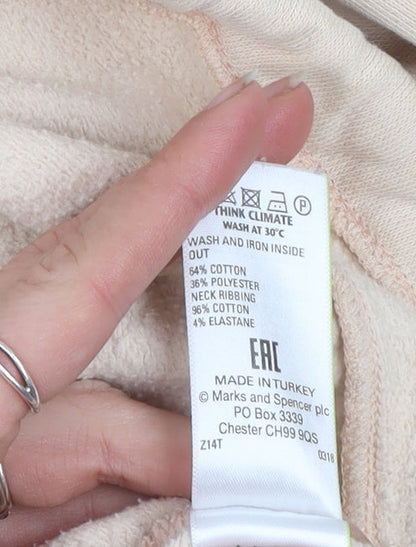 Womens UK Size 12 Marks and Spencer Beige Pullover Sweatshirt