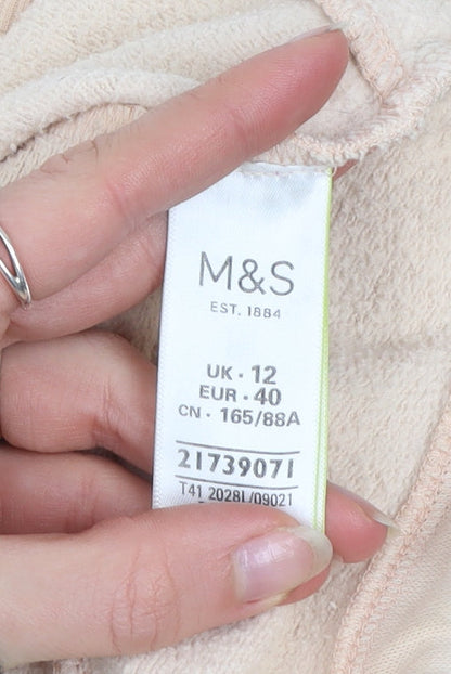 Womens UK Size 12 Marks and Spencer Beige Pullover Sweatshirt