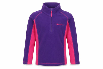 Mountain Warehouse Girls Purple Pink Fleece Pullover Sweatshirt 7-8 Years