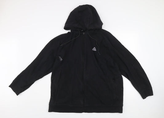 -9° Peak Men’s Black 2XL Hooded Full Zip Fleece Jacket