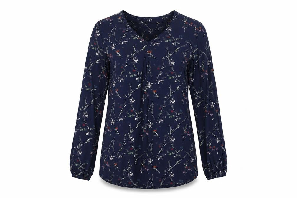 Womens UK Size 10 Fat Face Blue Tunic Blouse