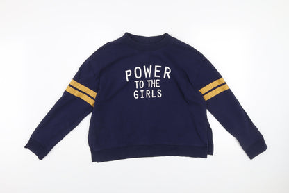 Womens UK Size L H&M Blue Pullover Sweatshirt