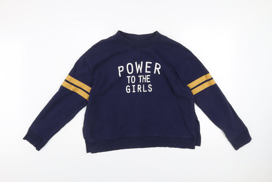 Womens UK Size L H&M Blue Pullover Sweatshirt