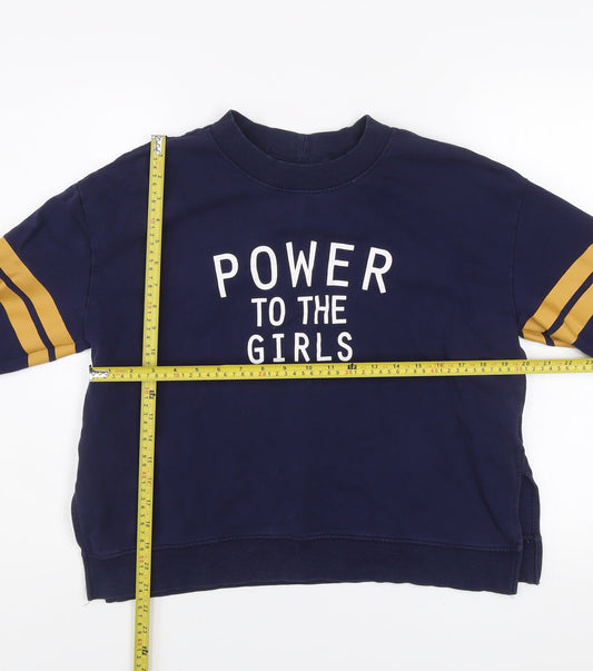 Womens UK Size L H&M Blue Pullover Sweatshirt
