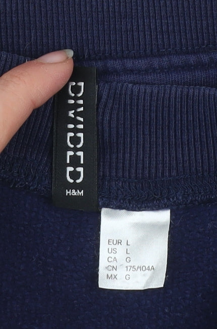 Womens UK Size L H&M Blue Pullover Sweatshirt
