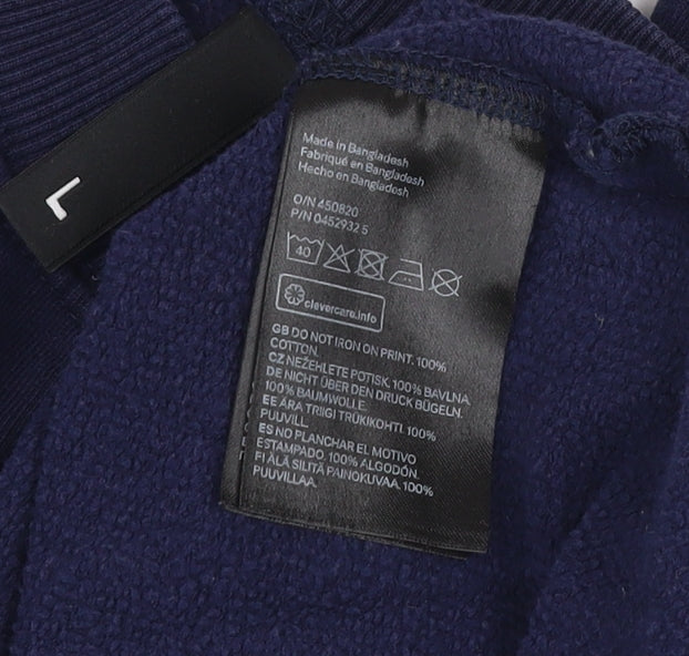 Womens UK Size L H&M Blue Pullover Sweatshirt