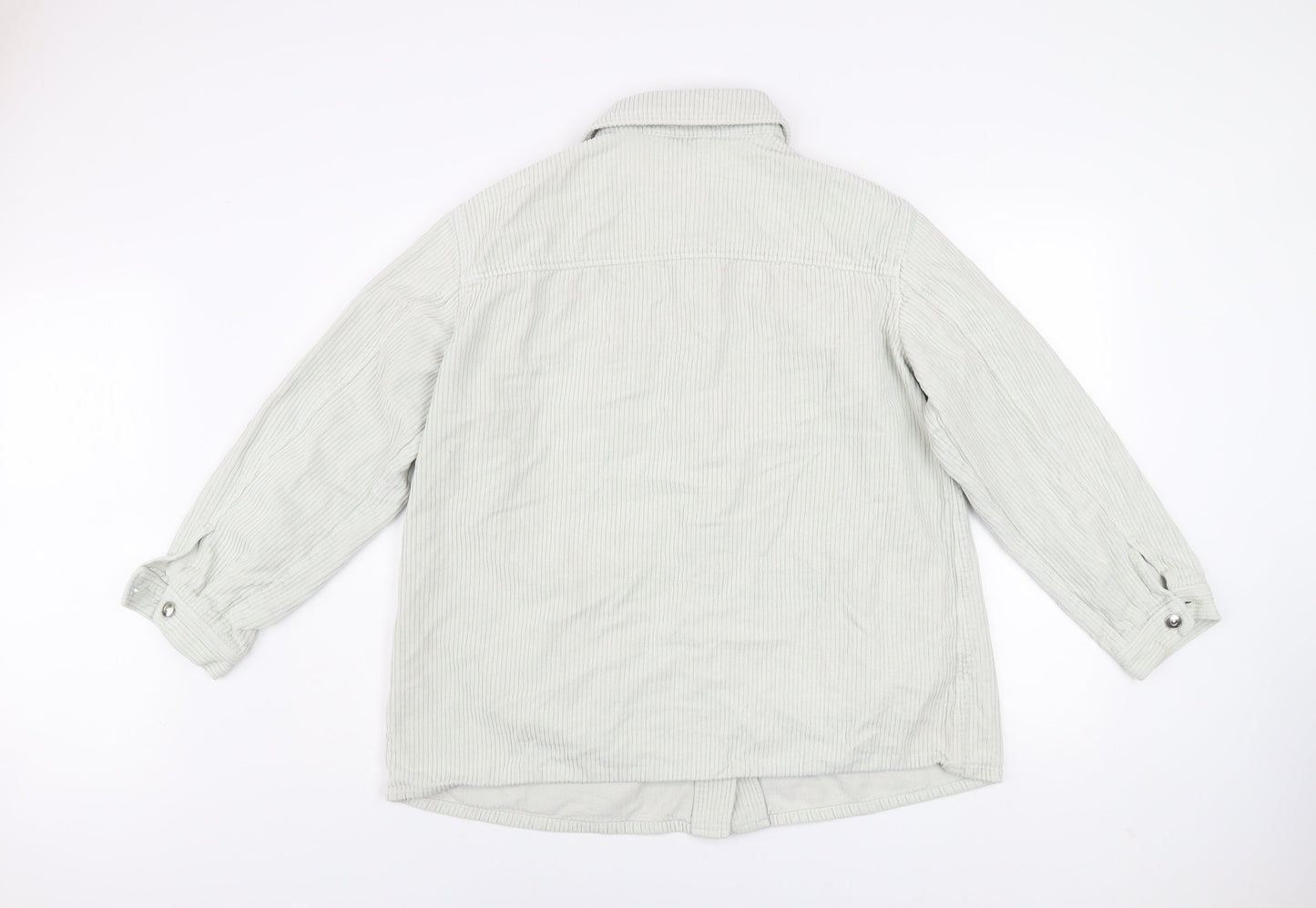 H&M Divided Women’s Beige Corduroy Button Jacket Size M