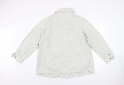 H&M Divided Women’s Beige Corduroy Button Jacket Size M