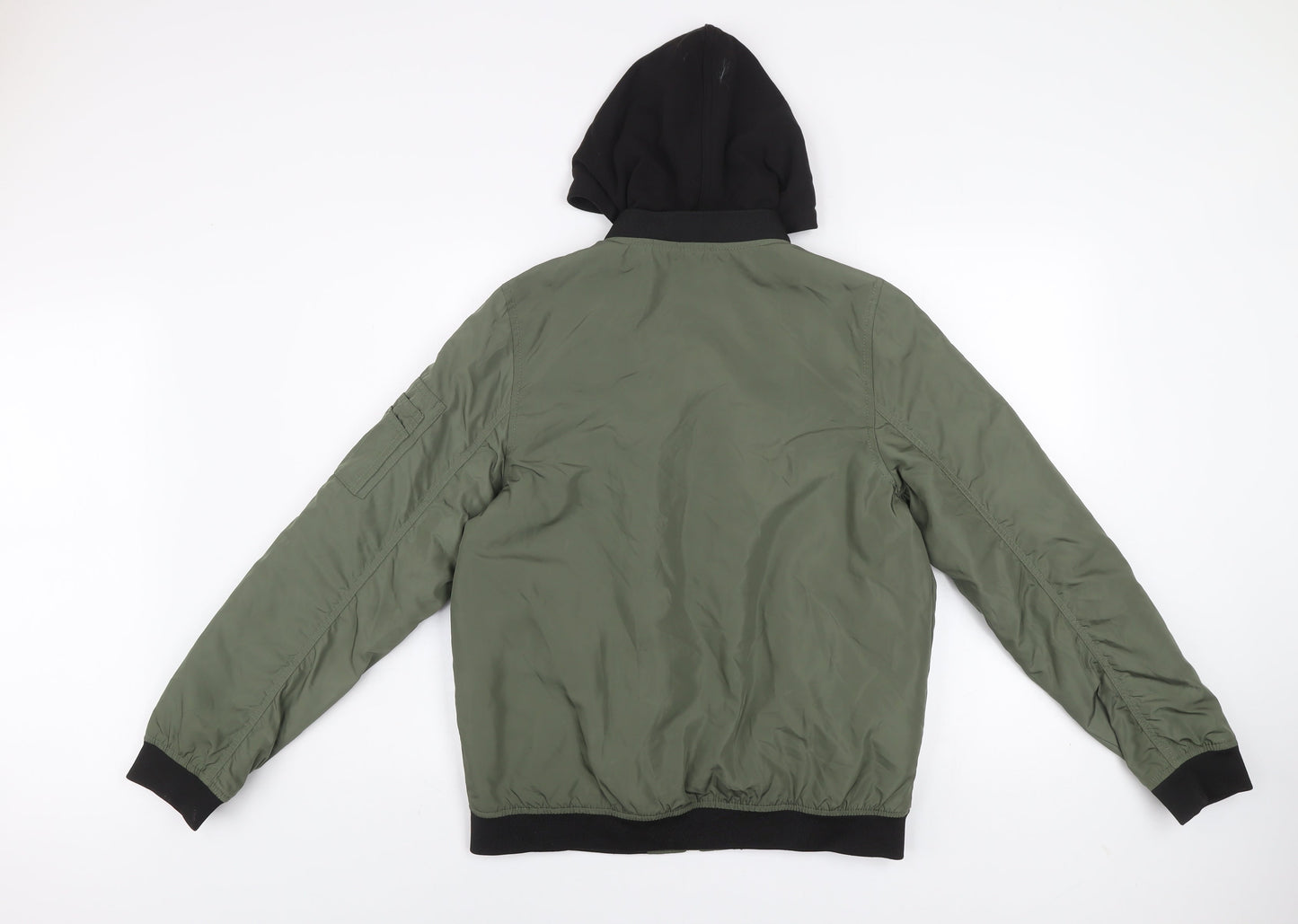 Boys UK Size 14 Years H&M Green Bomber Jacket