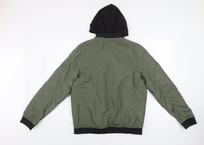 Boys UK Size 14 Years H&M Green Bomber Jacket