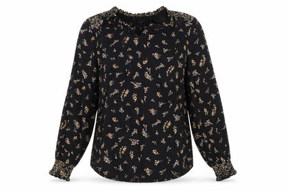 Womens UK Size 10 Fat Face Black Tunic Blouse