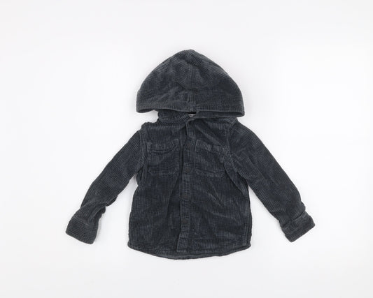 Boys UK Size 2-3 Years Marks and Spencer Grey Shirt Jacket