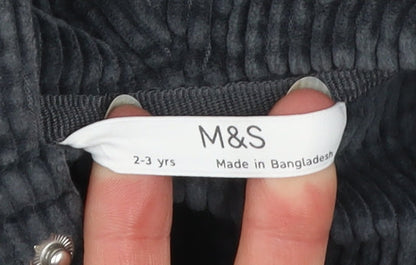 Boys UK Size 2-3 Years Marks and Spencer Grey Shirt Jacket
