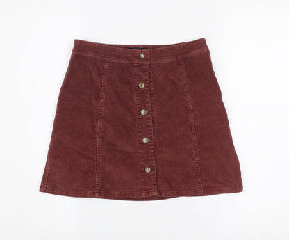 Womens UK Size 2XS Seven Sisters A-Line Corduroy Skirt