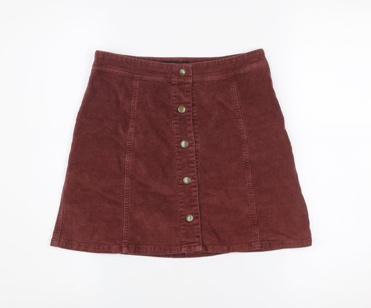 Womens UK Size 2XS Seven Sisters A-Line Corduroy Skirt