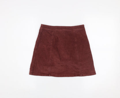 Womens UK Size 2XS Seven Sisters A-Line Corduroy Skirt
