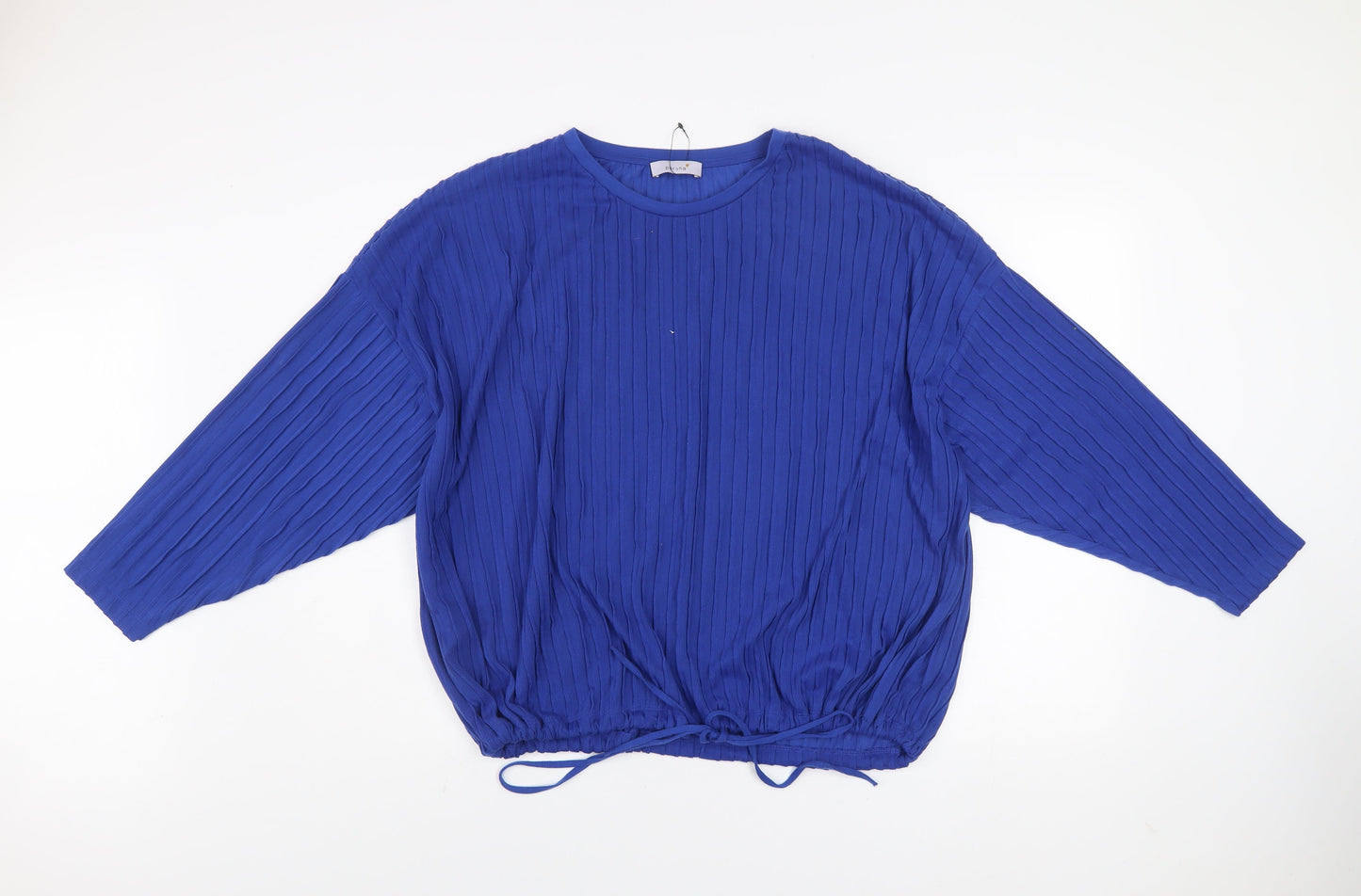 Womens UK Size 22 Marks and Spencer Blue Tunic Blouse