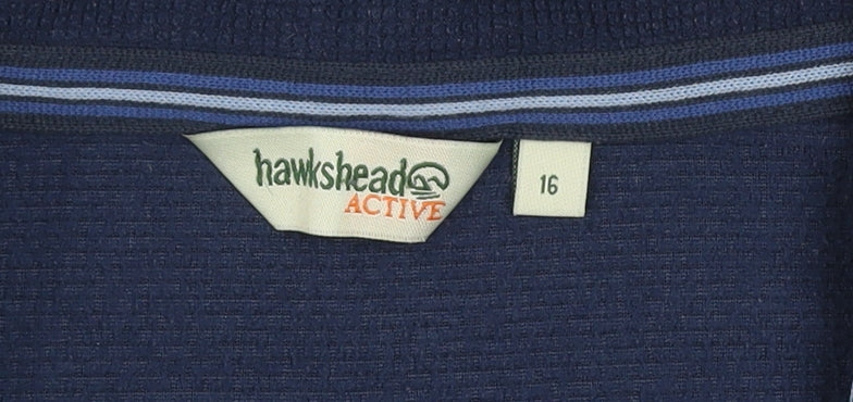Womens UK Size 16 Hawkshead Active Blue Pullover Sweatshirt