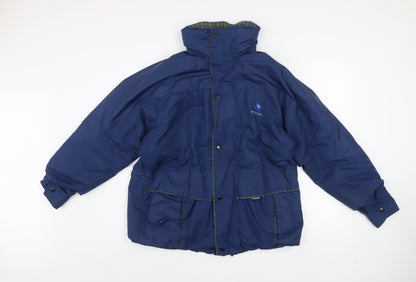 Mens UK Size M M.J. Kirby Blue Parka Coat